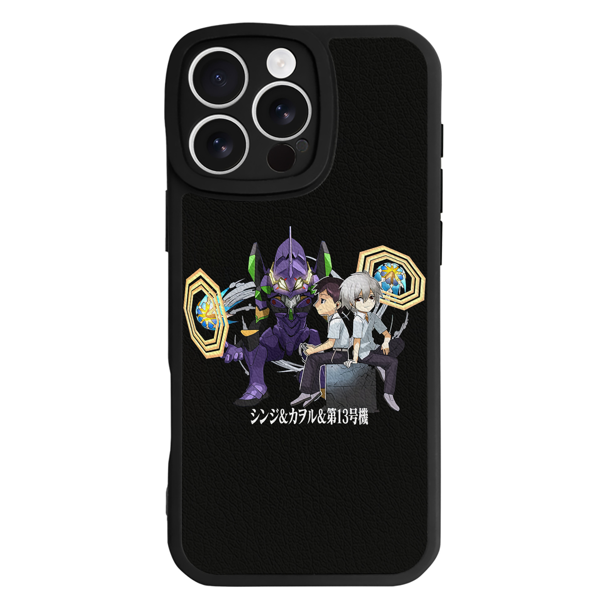 （画像用） EVA 新世紀エヴァンゲリオン 【iPhone 16シリーズ対応】シリコンスマホケース（レザー調） 材質：シリコン